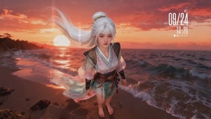 海边美女