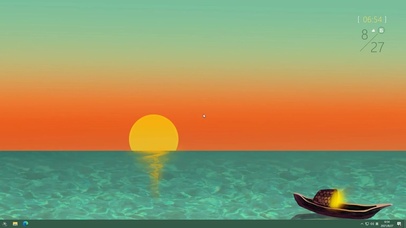 斜阳叶舟（含音频、时钟、天气）