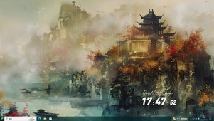 烟雨朦胧主题