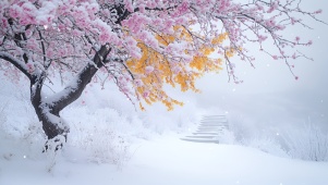 粉黄傲雪