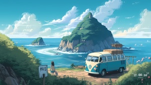 唯美护眼清新旅途