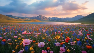 高山野花山丘