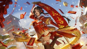 新春虎年少女