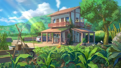 4K唯美治愈动漫乡村小屋