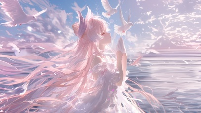 雪墨壁纸丨心海丨纯白祈福丨