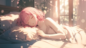 睡梦中的美女