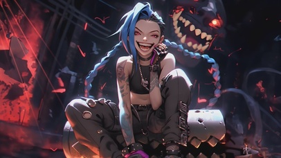 4k 炫酷疯狂金克斯