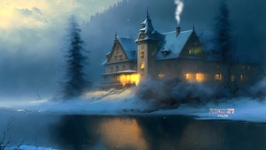 唯美 雪中城堡