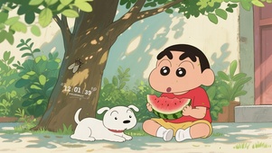 小新吃西瓜
