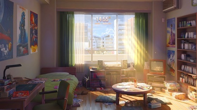 治愈阳光午后房间