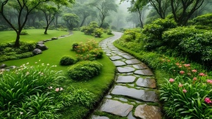 春雨小径