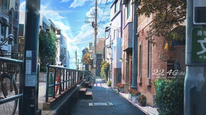 4k 治愈温馨日式街道