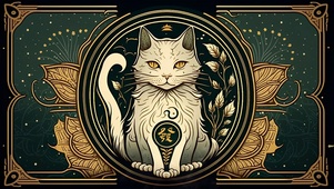 发财猫 4K简约壁纸