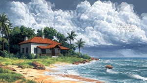 海岸小屋