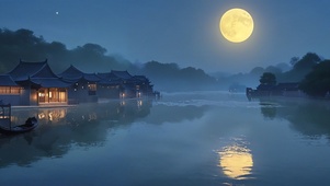 古镇小夜
