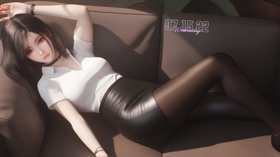 眼睛真美，又大又亮，像一潭清水