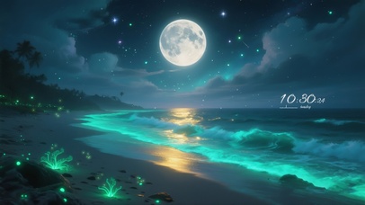 夜晚奇幻海