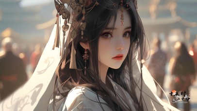 古风文艺清冷美女