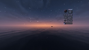 星空湖面