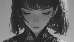 暗黑短发富江