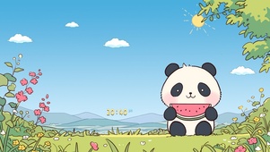 呆萌的小熊猫
