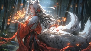 白发狐女