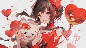 女孩与萌宠