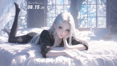 眼眸深邃如夜空