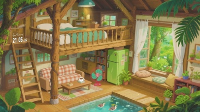 治愈系护眼树屋