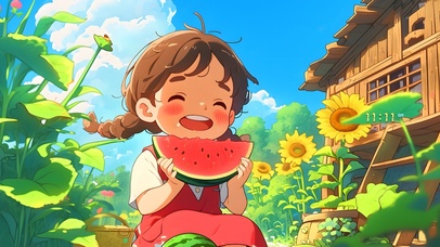 向日葵西瓜少女