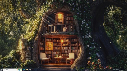 森林AI树屋-桌面主题