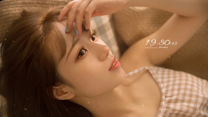 纯欲居家美女