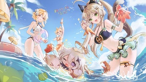 海滩嬉戏