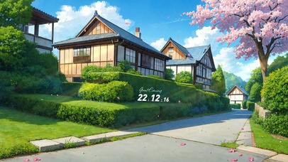 4K夏日樱花小路