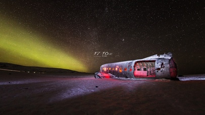 4K唯美治愈 流星极地之光