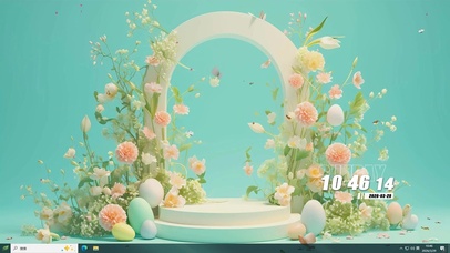 护眼花草树木小清新桌面主题