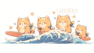 冲浪萌宠团	