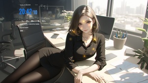 她的气质仿佛是一幅水墨画