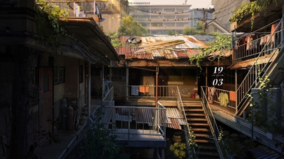 破旧的老宿舍楼