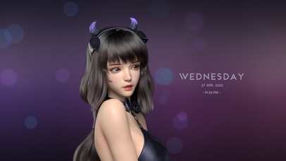 4K纯欲恶魔角女孩