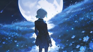 维尔汀-月下少女的背影