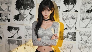 纯欲港风气质美女