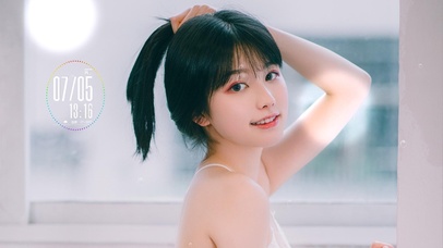 清纯性感吊带裙美女