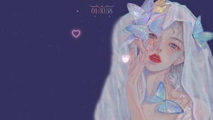 动漫插画手绘少女系列3