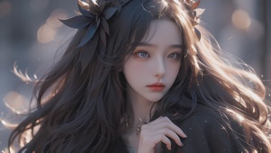 甜美长发少女