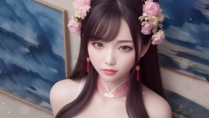 4K唯美清纯古风美女