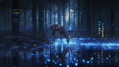 【4K绝美】一鹿相伴 好运连连