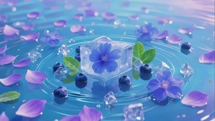 清新蓝莓