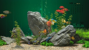 护眼绿色水族馆