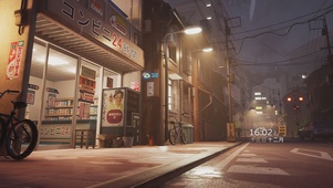 雨夜的东京街道